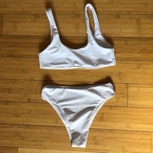 High leg cheeky swim suit set